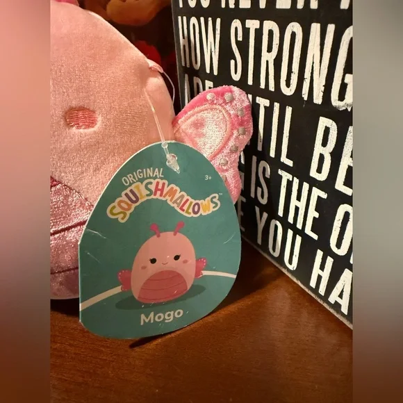 Squishmallows Black and White Cow & Pink Bug Plush Set - Picture 5 of 5